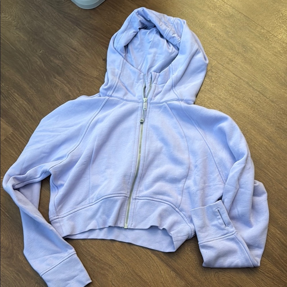 lululemon athletica Light Purple Cropped Hoodie